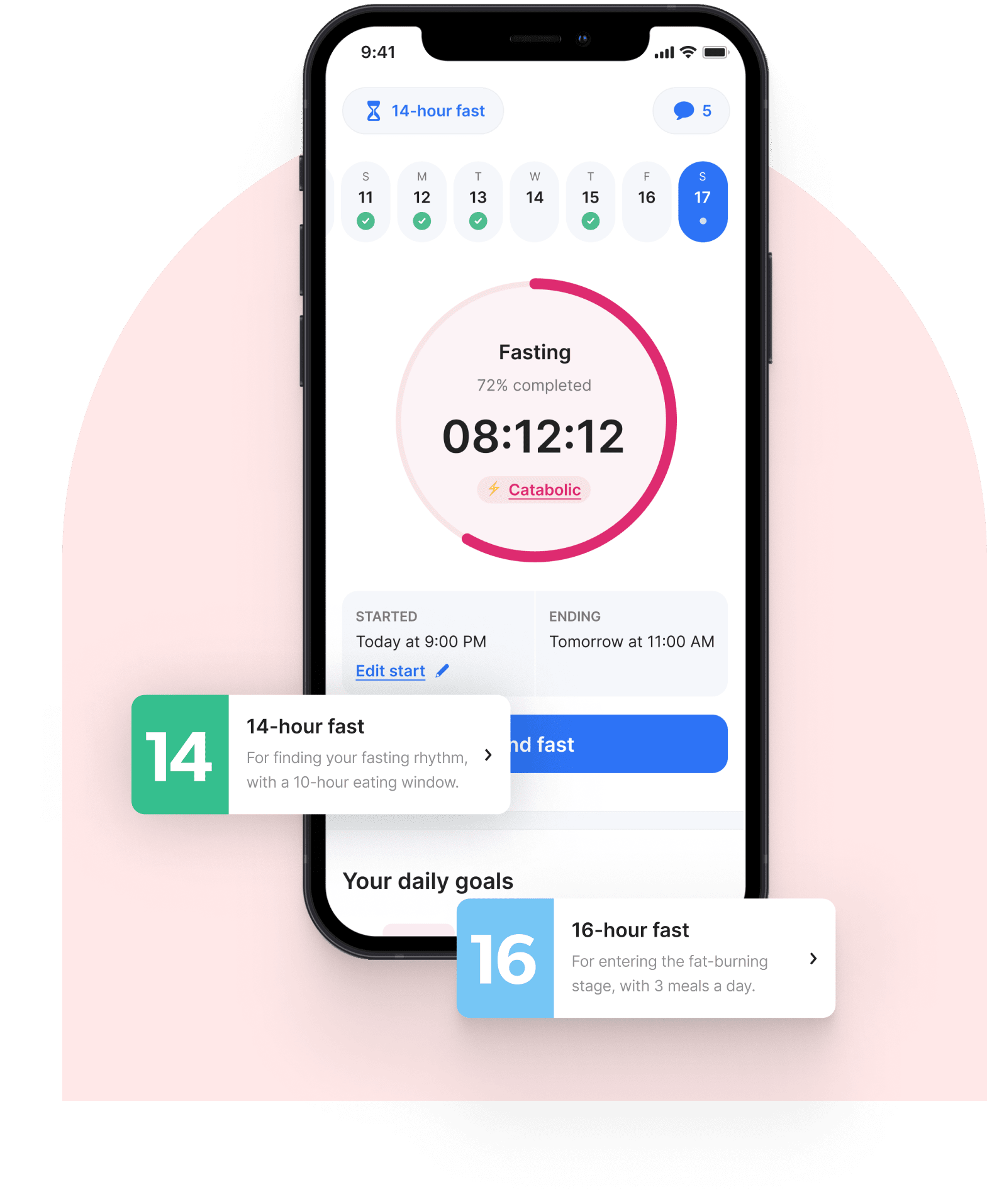 DoFasting application with timer